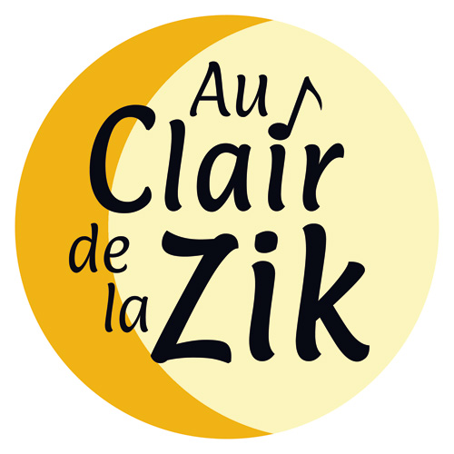 Logo du festival Au Clair de la Zik par Yorleen Design